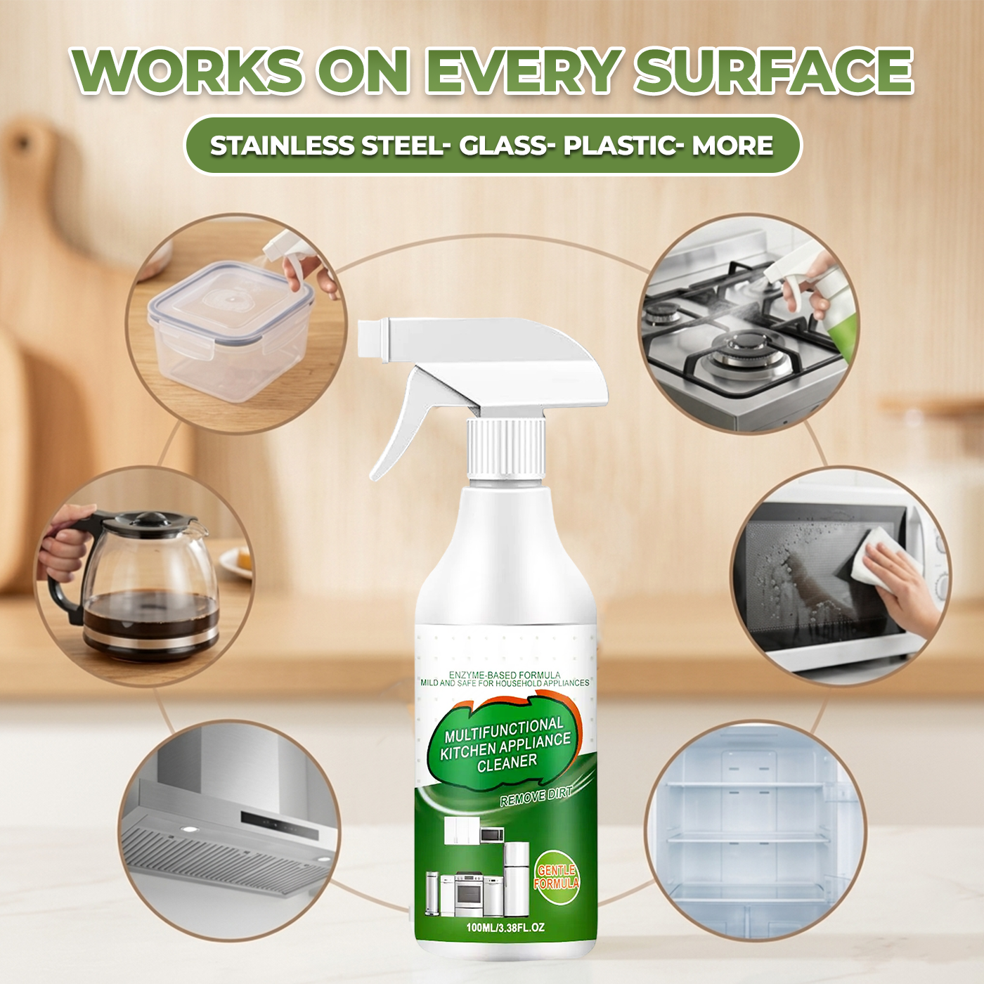 ⚡ Multi-Purpose Enzyme Foam Cleaner - Effortlessly Removes Grease in Seconds 🔥 Save 60% Today Only