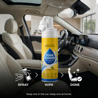 🔥 4-in-1 Multi-Enzyme Foam Cleaner – Deep Clean Car, Kitchen, Bathroom & Sofa