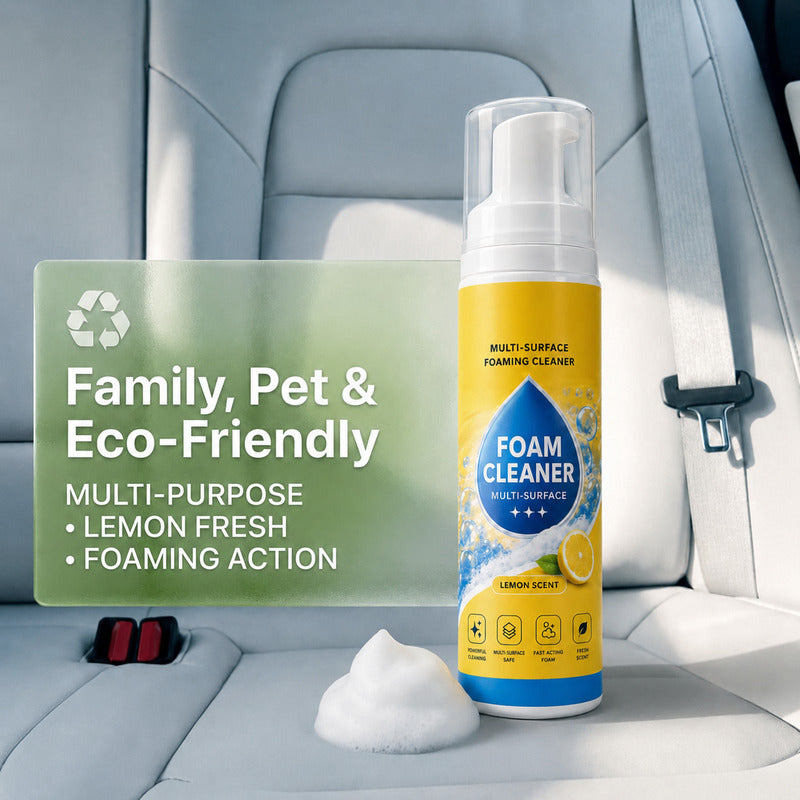 🔥 4-in-1 Multi-Enzyme Foam Cleaner – Deep Clean Car, Kitchen, Bathroom & Sofa