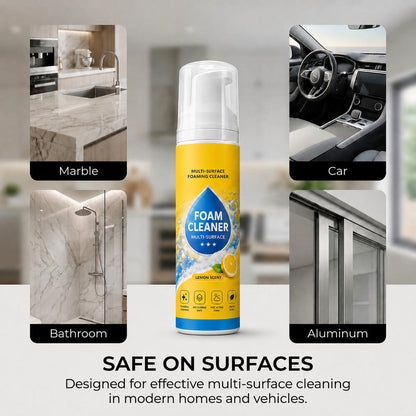 🔥 4-in-1 Multi-Enzyme Foam Cleaner – Deep Clean Car, Kitchen, Bathroom & Sofa